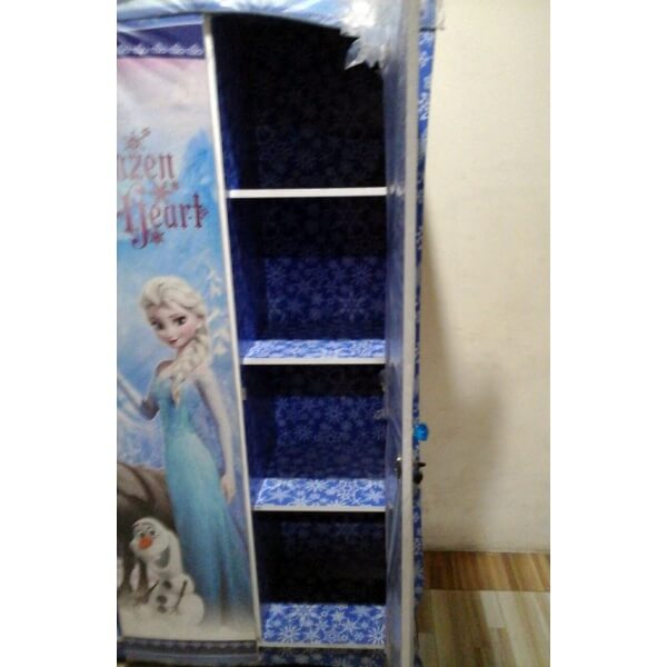  Lemari  Pakaian 3 pintu Frozen  Snow Flakes tampak dalam 