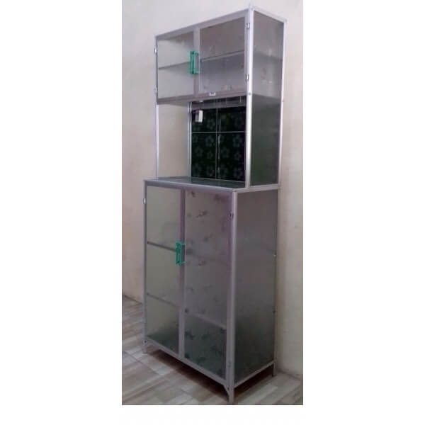  Rak  Piring  Mini Aluminium Tampak samping 