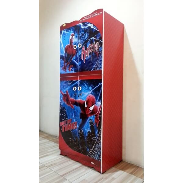  Lemari Pakaian anak Spiderman  BP 14002 Tampak samping