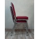 Kursi Susun Matrix - warna merah - tampak tersusun - samping
