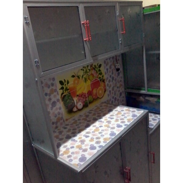  Rak  Piring  Magic Com 3 pintu warna keramik ungu dengan 