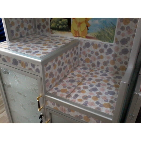  Rak  Piring  Aluminium  Agasta 2 Pintu Magic Com Tampak 