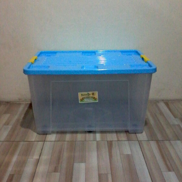 Container Plastik Rovega 95 Liter tampak samping