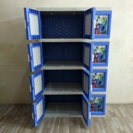  Lemari  Plastik  Akako Jumbo  12 pintu biru superman 
