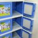 Lemari Plastik Akako Super Jumbo 12 pintu - warna biru - baby tom & jerry