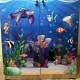 Lemari Pakaian Anak 2 Pintu Nemo - tampak dekat pintu dan gambar Nemo