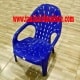 Kursi Santai Plastik Swiss - biru - tampak atas