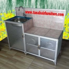  Rak  Kompor dan Cuci Piring  Aluminium 