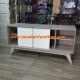 Rak TV minimalis pintu geser Graver Credenza 2282 - tampak pintu kanan terbuka