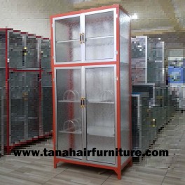  Rak  Piring  Aluminium  Full Box 2 pintu