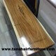 Kursi Kayu Trembesi - panjang 150 cm - clear glossy finish - tampak urat kayu