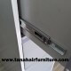 Filing Cabinet ( lemari arsip ) New Line susun 4 - tampak rel baja anti karat