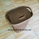 Keranjang Pakaian - Laundry Basket Olymplast - warna coklat - tertutup