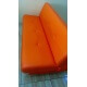 Sofa Bed Lagoon - Orange - tampak samping - depan - terlipat
